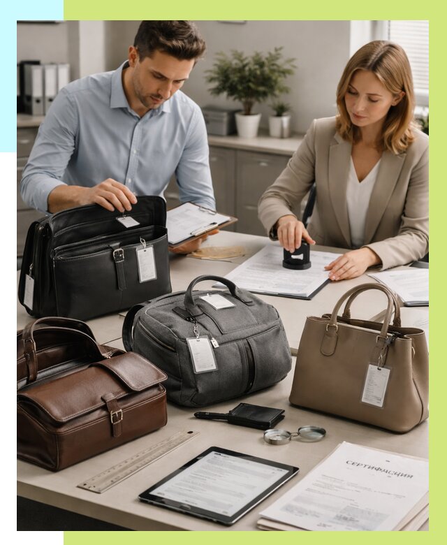 Сертификация сумок в Красноуфимске от 7618 руб. | Алешин-Крф