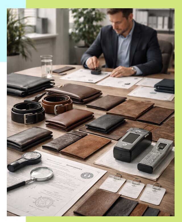 Сертификация кожаных изделий в Красноуфимске от 12188 р. | Алешин-Крф