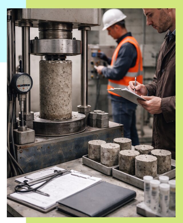 Сертификация бетона в Красноуфимске от 30471 р. сертификат | Алешин-Крф