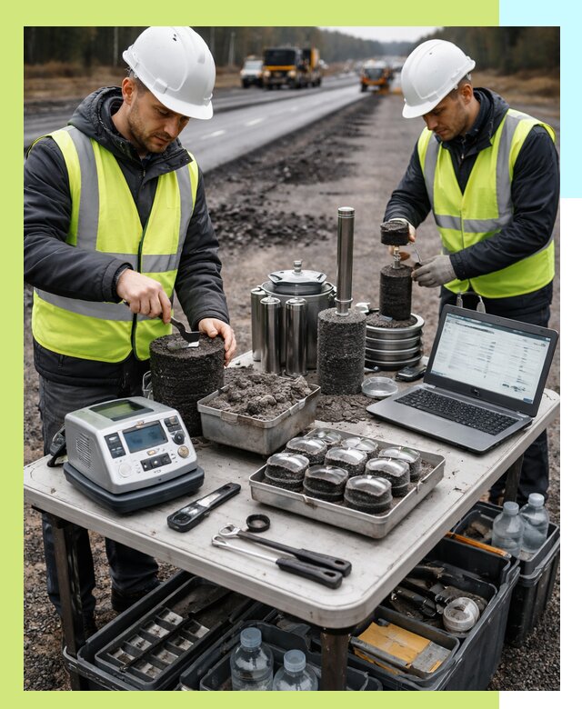 Сертификация асфальта: испытания и подтверждение в Красноуфимске