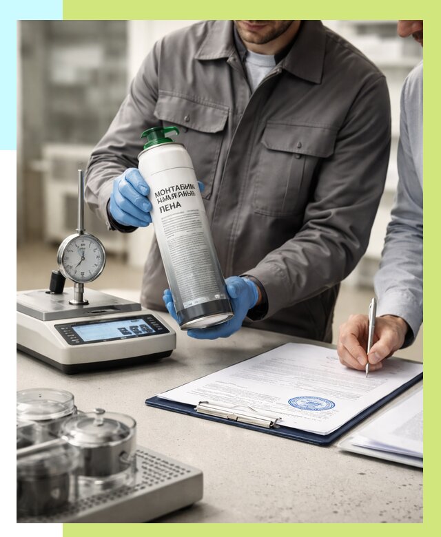 Сертификация монтажной пены в Красноуфимске от 15236 р. | Алешин-Крф