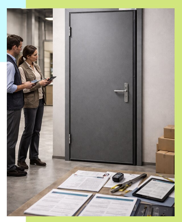 Сертификация противопожарных дверей в Красноуфимске от 9141 р. | Алешин-Крф