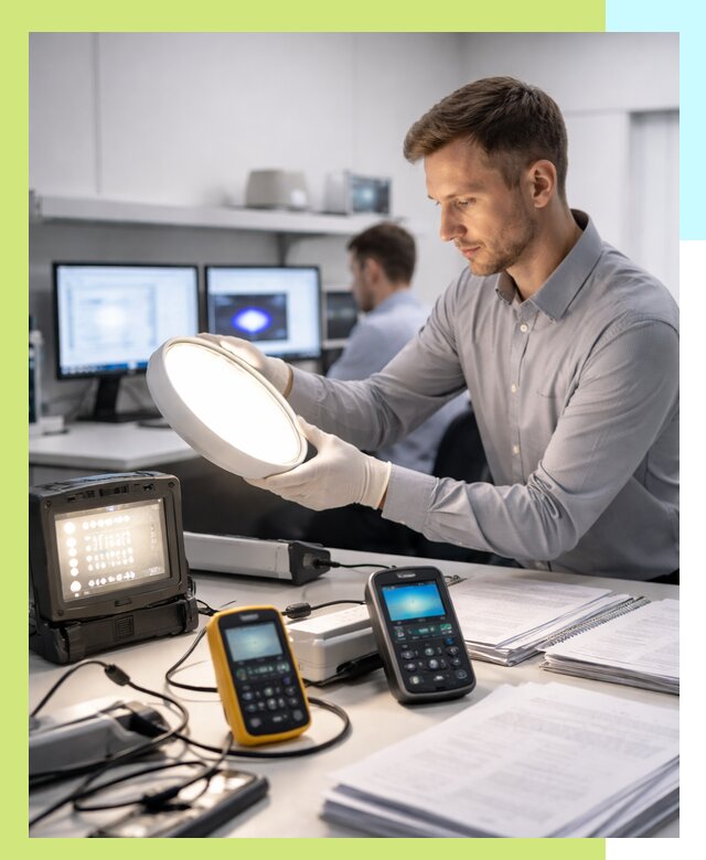 Сертификация светильников в Красноуфимске: испытания и оформление