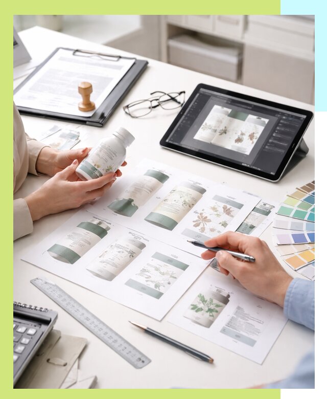 Профессиональная разработка дизайна и текста этикетки продукции в Красноуфимске