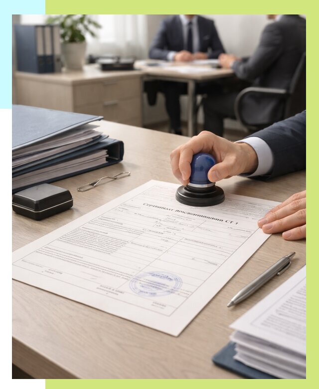 Сертификат происхождения СТ 1 в Красноуфимске от 4571 р. | Алешин-Крф