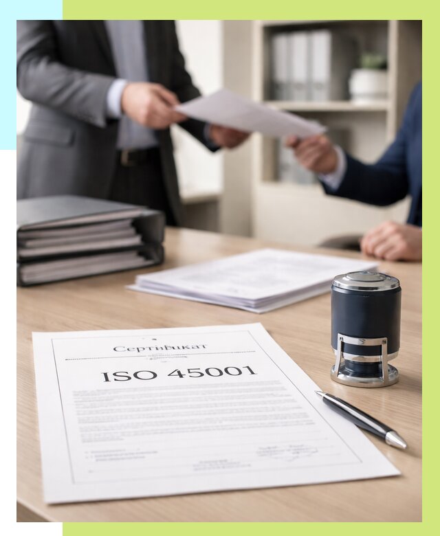 Сертификат ISO 45001 в Красноуфимске под ключ от 45707 р. | Алешин-Крф