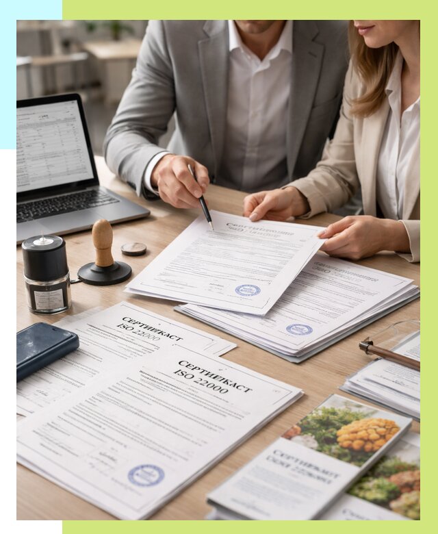 Сертификат ISO 22000 в Красноуфимске от 40628 р. под ключ | Алешин-Крф