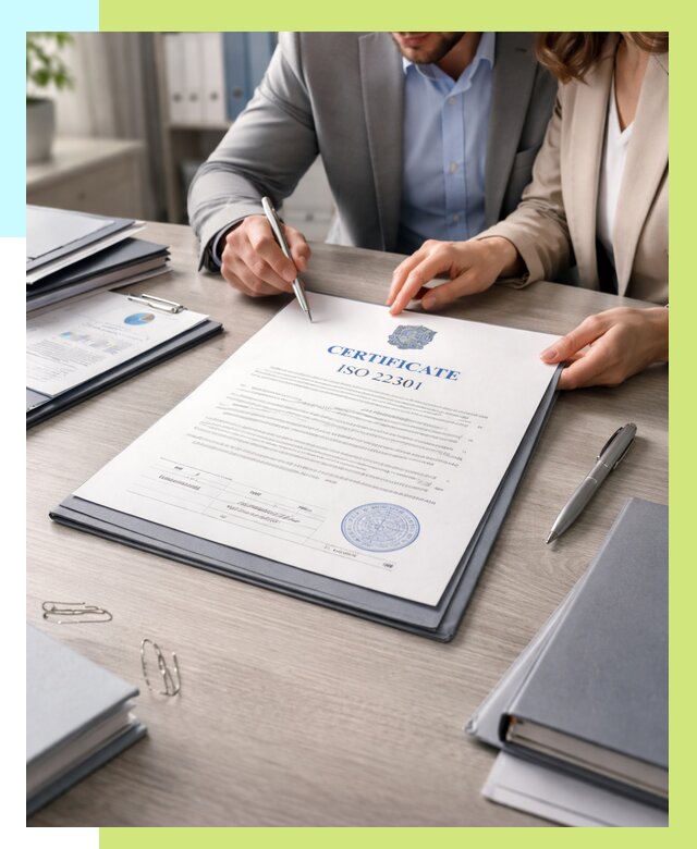 Сертификат ISO 22301 в Красноуфимске от 45707 р. | Алешин-Крф срочно